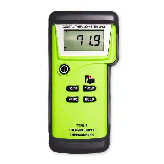 TPI 343 Dual Input K-Type Thermocouple Thermometer