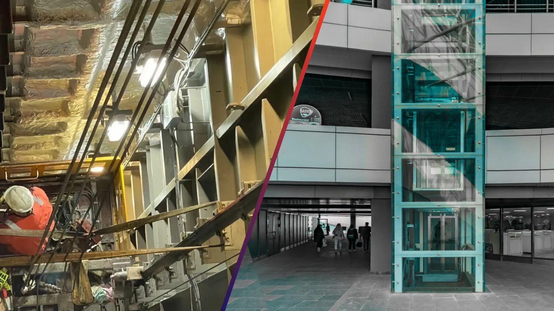 marine elevator vs land based elevator